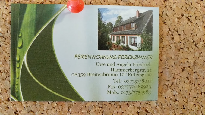 Pension Friedrich in Breitenbrunn bei Bermsgrün