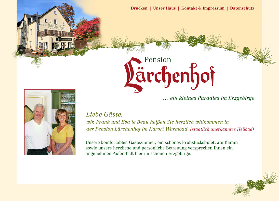 Pension Lärchenhof in Wolkenstein bei Marienberg