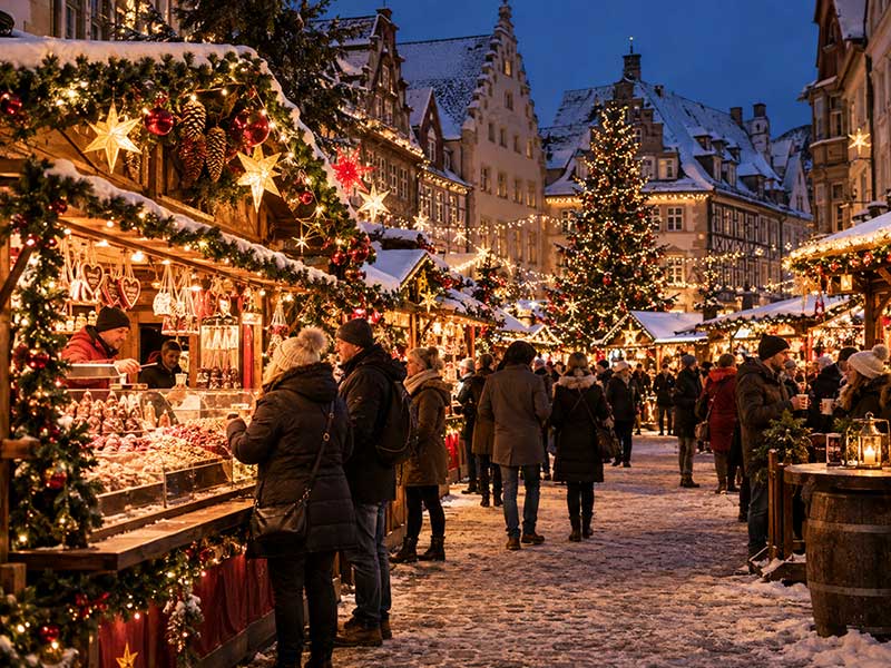 Hamburger Weihnachtsmarkt (Hamburg, Deutschland)