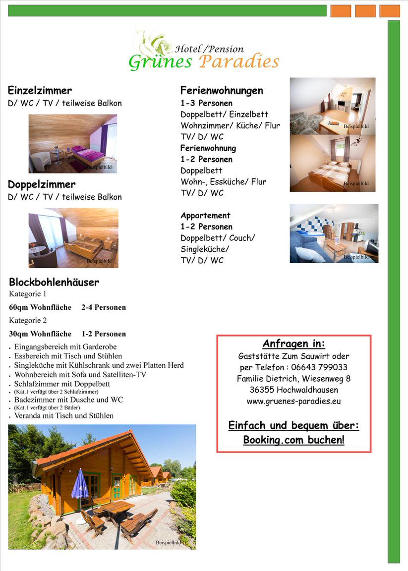 Pension Grünes Paradies in Grebenhain