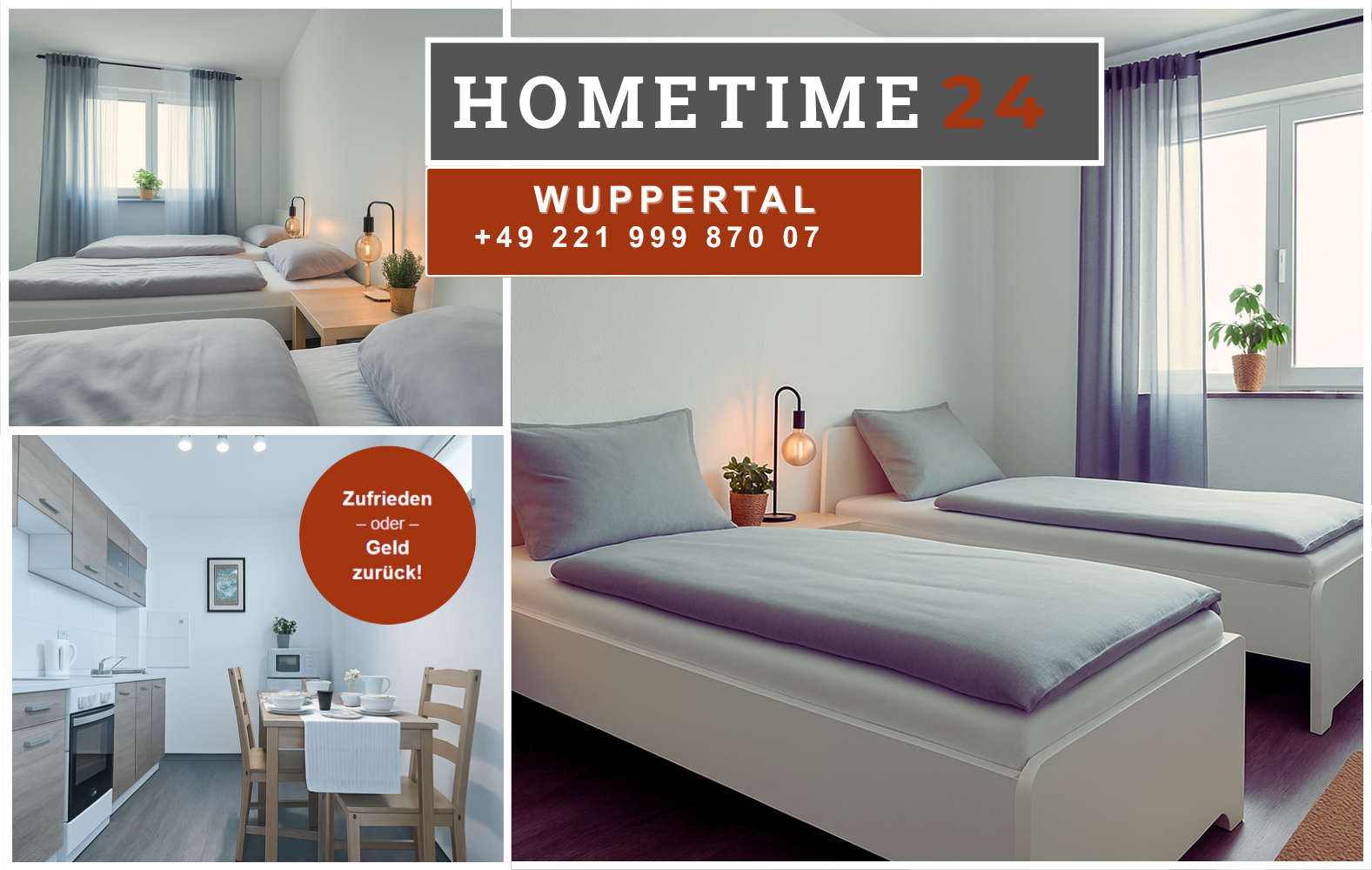  Hometime24 Monteurzimmer in 42103 Wuppertal