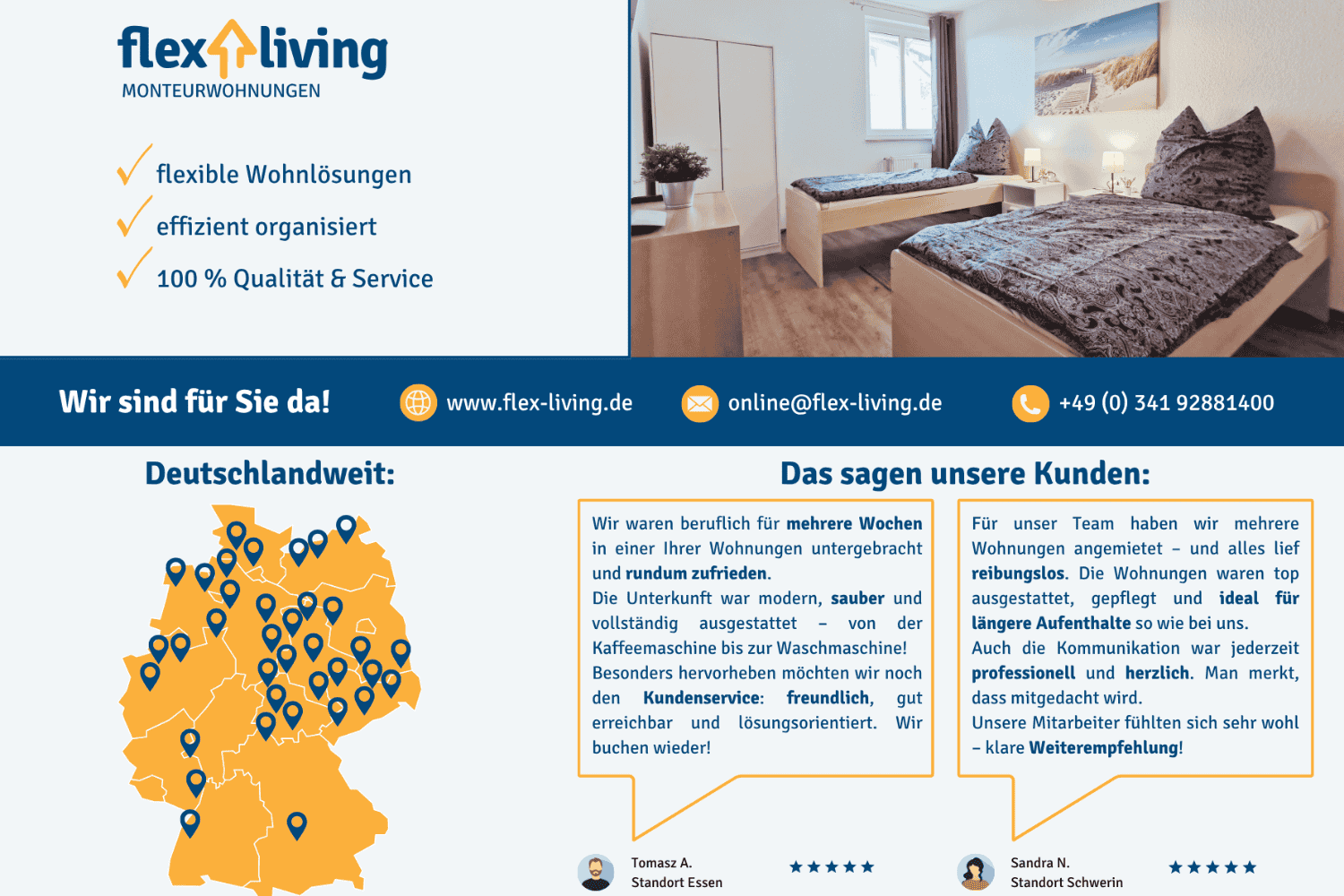  flex living - Monteurwohnungen in Leipzig (DEU|EN|PL|HU|RU) in Leipzig